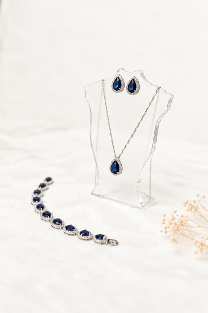 CONJUNTO DE ARETES, COLLAR Y PULSERA: CN003B