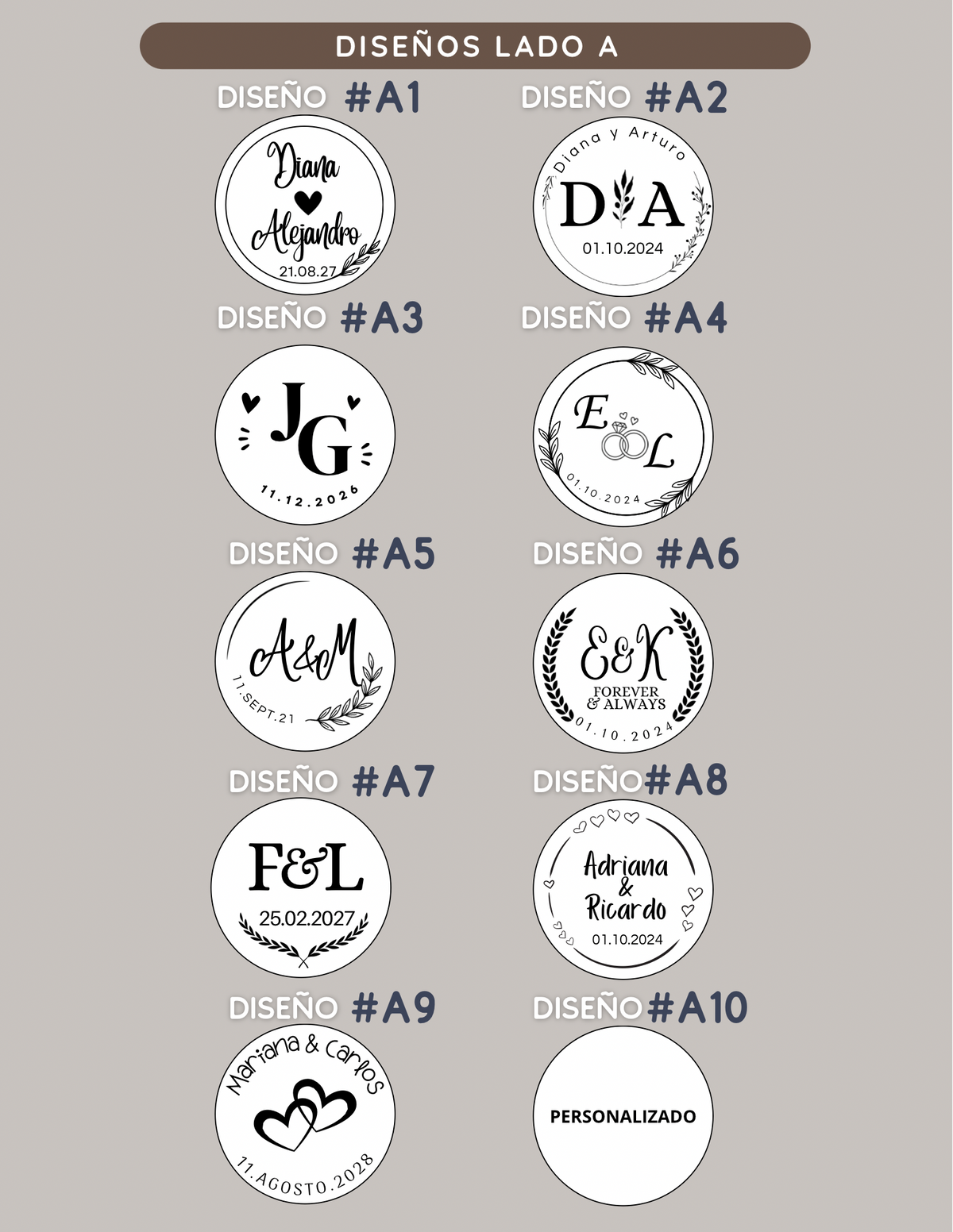 ARRAS PERSONALIZADAS
